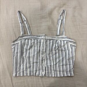 Brandy melville astrid striped crop top